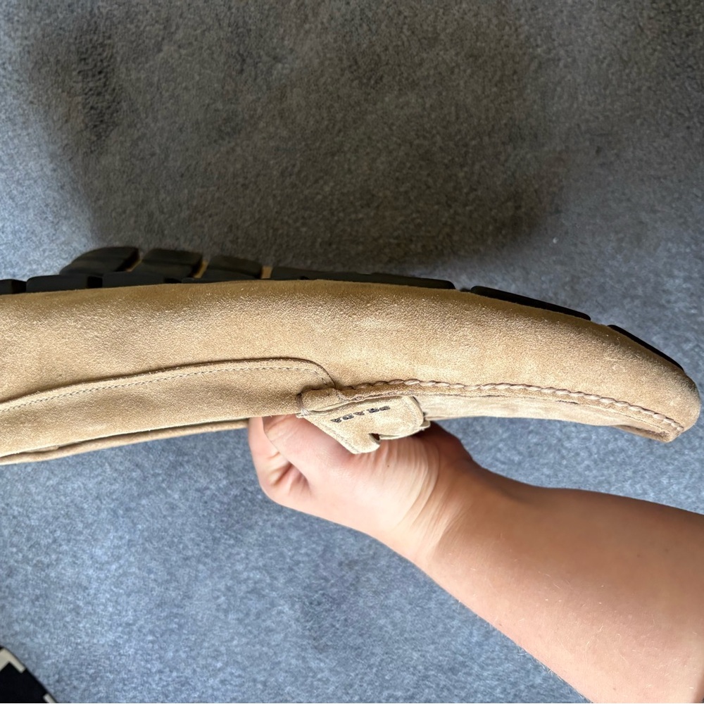 Prada Men's Beige Suede Loafers - Picture 3 of 5